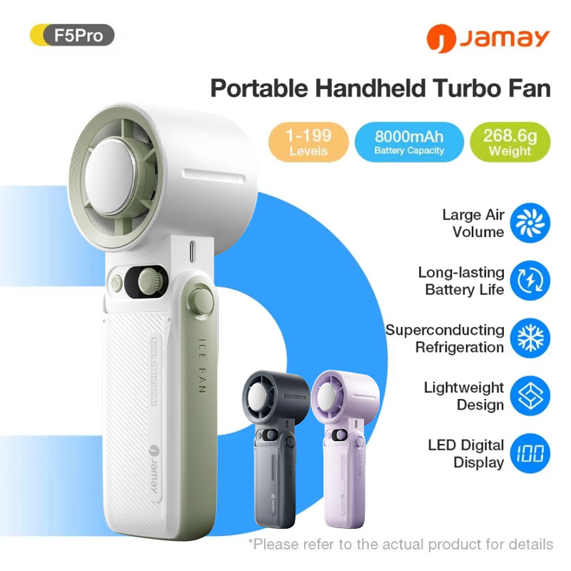 Outdoor Power Fan - Przenośny Wiatraczek Ręczny Mocny Wiatr 199