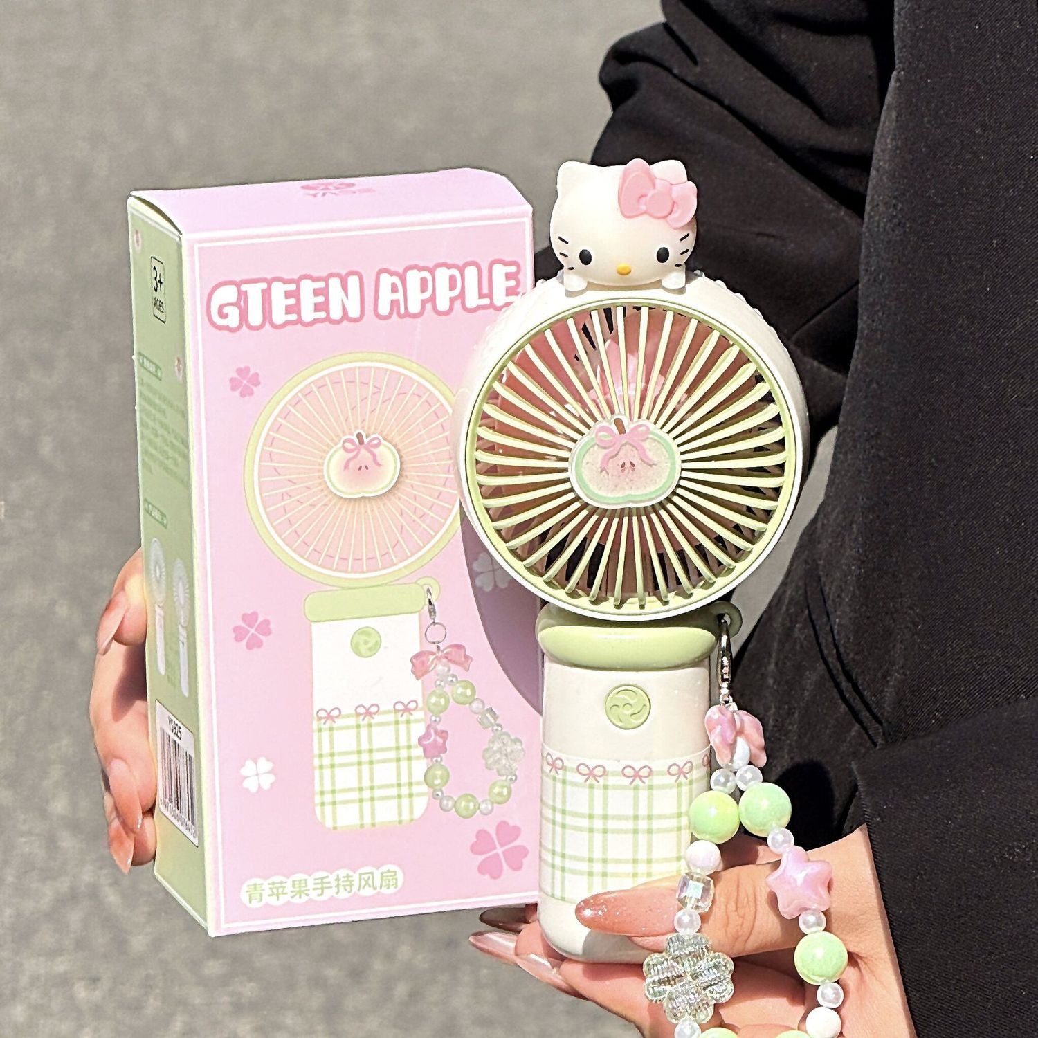 Outdoor Power Fan - Uroczy, wysokiej jakości mini wentylator ręczny,